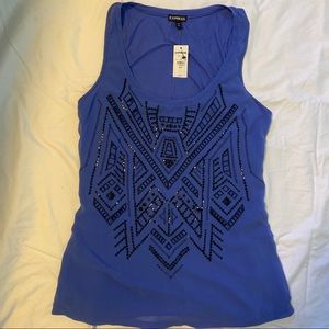 NWT blue Express tank top